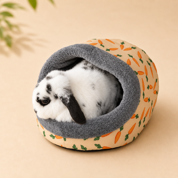 Carrot Plush Hooded Bed
