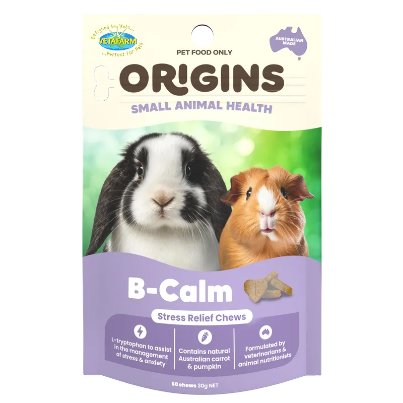 VETAFARM ORIGINS B-CALM CHEWS 60