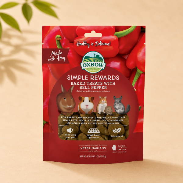 OXBOW SIMPLE REWARDS BELL PEPPER TREATS 85G