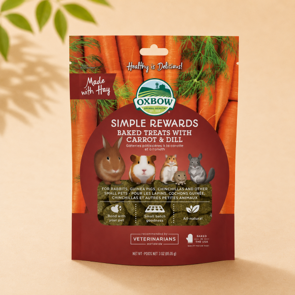OXBOW SIMPLE REWARDS CARROT & DILL TREATS 85G