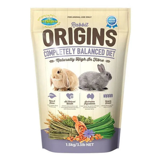 VETAFARM ORIGINS RABBIT DIET 1.5KG